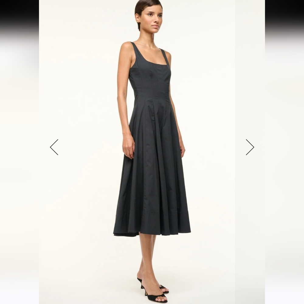 Staud black wells dress Size 16